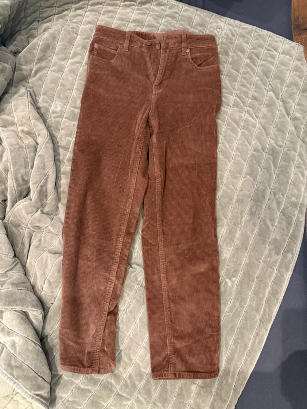 Volcom Brown Corduroy Straight-Leg Pants